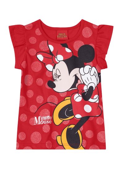 Blusa infantil menina Minnie Mouse em malha Brandili - 1