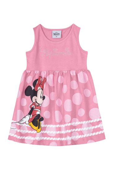 Vestido Minnie Mouse infantil menina Brandili - 1