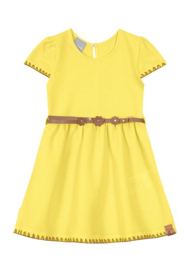 Vestido infantil menina em ribana aurora Mundi - 1