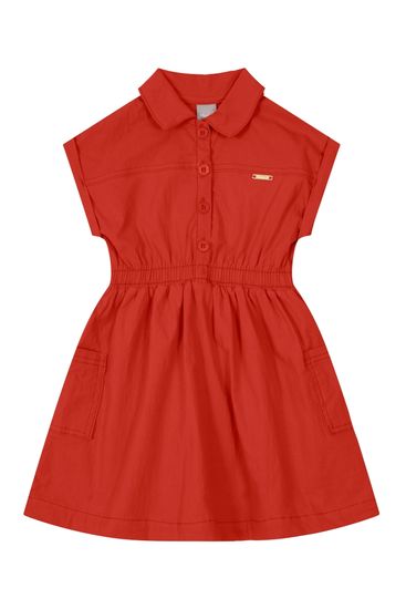 Vestido infantil menina em tricoline comfort Mundi - 10