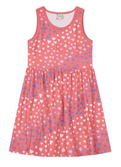 Vestido estampado infantil menina em malha Brandili - 10