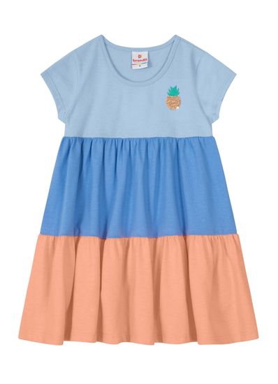 Vestido infantil menina em malha três Marias Brandili - 1