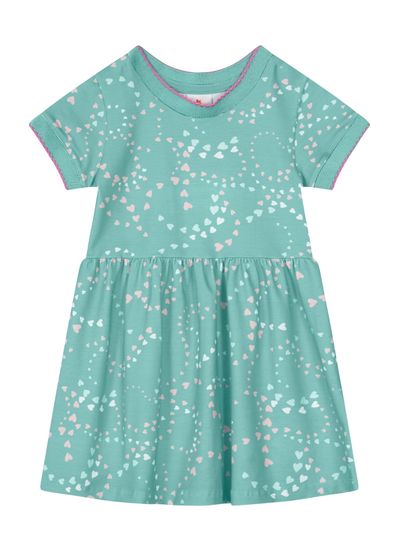 Vestido infantil menina estampado em cotton Brandili - 1