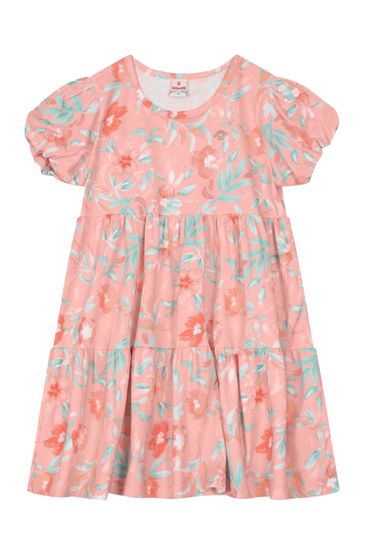Vestido infantil menina em malha estampado Brandili - 10