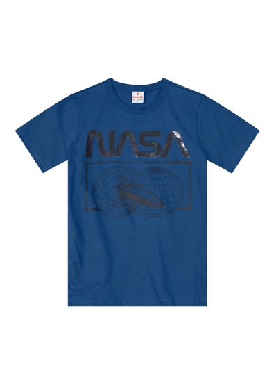 Camiseta Nasa infantil unissex em malha Brandili - 10