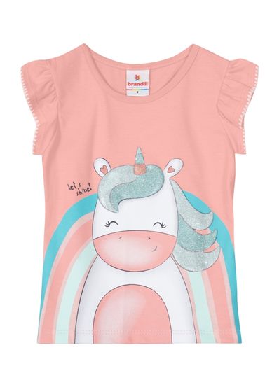 Blusa infantil menina em malha Brandili - 1