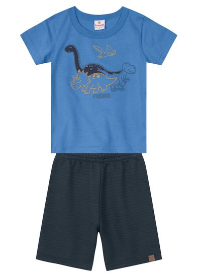 Conjunto infantil menino com camiseta e bermuda Brandili - 1