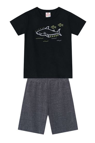 Conjunto infantil menino com camiseta e bermuda Brandili - 1