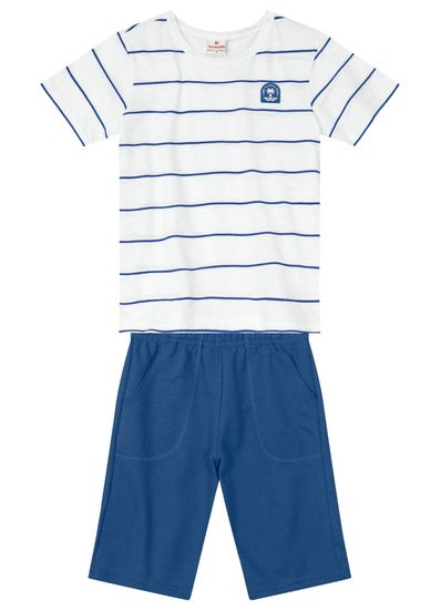 Conjunto infantil menino com camiseta e bermuda Brandili - 10