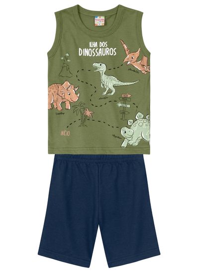 Conjunto infantil menino com regata Brandili - 2