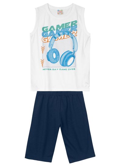 Conjunto infantil menino com regata Brandili - 14