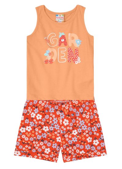 Conjunto infantil menina em malha Brandili - 1