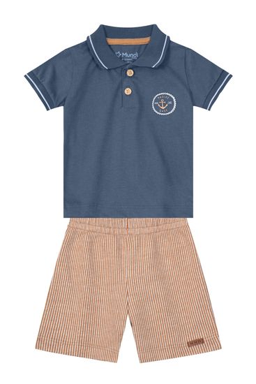 Conjunto polo infantil menino Mundi - 3