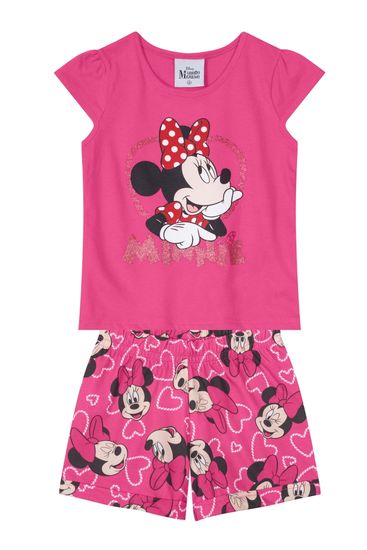 Conjunto Minnie Mouse infantil menina Brandili - 1