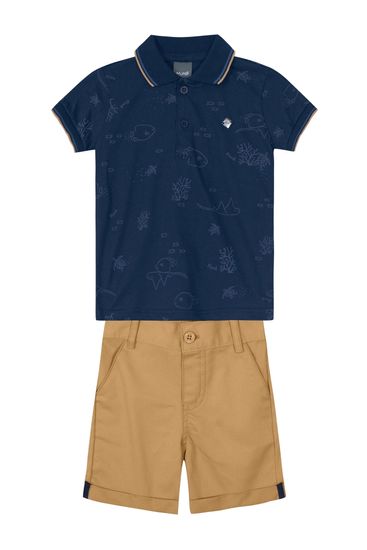 Conjunto polo infantil menino Mundi - 1