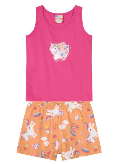 Conjunto infantil menina em malha Brandili - 3