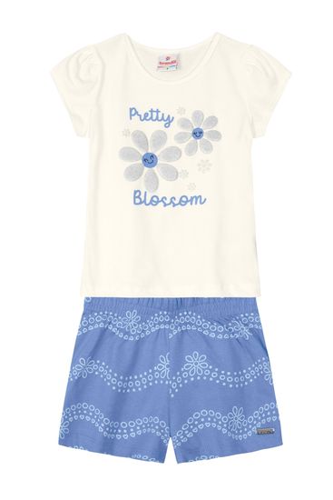 Conjunto infantil menina em malha Brandili - 3