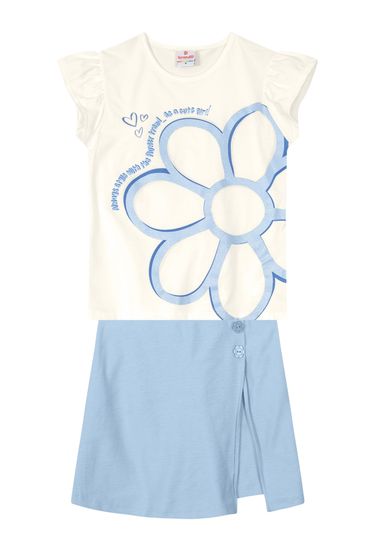Conjunto infantil menina em malha Brandili - 6