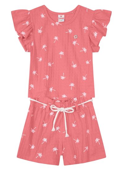 Conjunto infantil menina estampado Brandili - 10