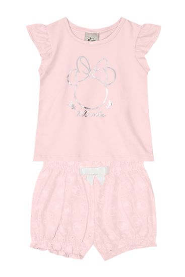 Conjunto Minnie Mouse infantil menina Mundi - P