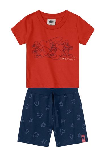 Conjunto Mickey Mouse infantil menino Mundi - M