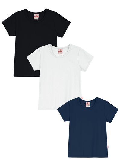 Kit Infantil Menino 3 Camiseta Malha Brandili 1