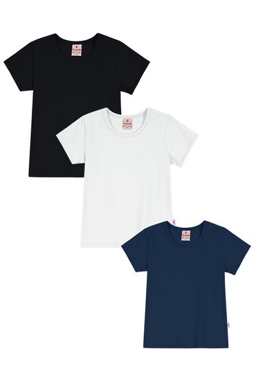 Kit Infantil Menina 3 Blusas em cotton Brandili 1