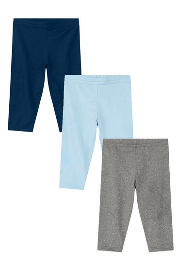 Kit bebê unissex com 3 calças leggings térmicas Brandili - M