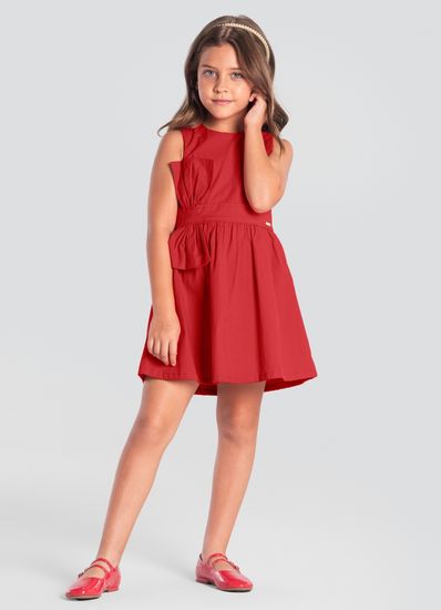 Vestido infantil menina com maxi laço Mundi - 10