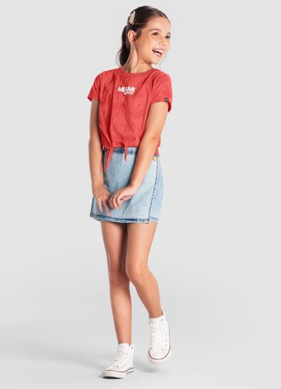 Blusa cropped teen menina de coqueiros Brandili Young - 10