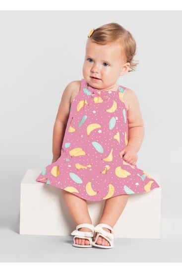 Vestido bebê menina de frutinhas Brandili Baby - M