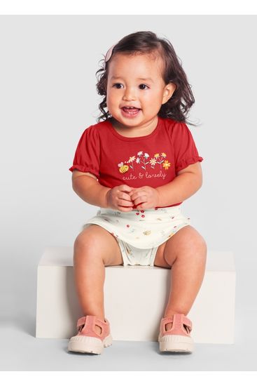 Conjunto bebê menina de abelhinha Brandili Baby - G