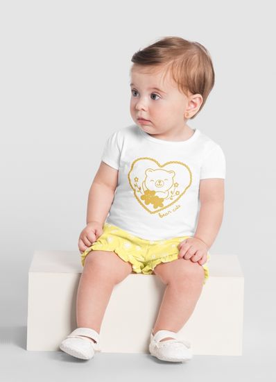 Conjunto bebê menina de ursinho Brandili Baby - G