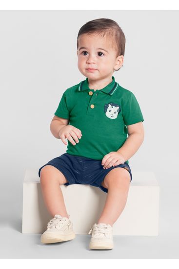 Conjunto bebê menino de dinossauro Brandili Baby - M