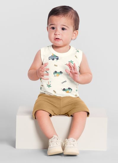 Conjunto bebê menino de dinossauro Brandili Baby - G