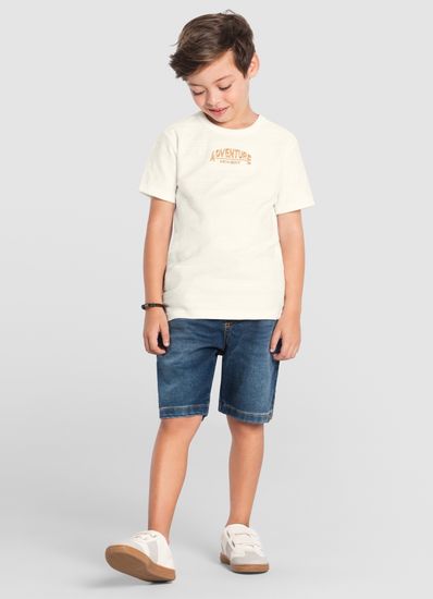 Camiseta infantil menino em malha Brandili - 14