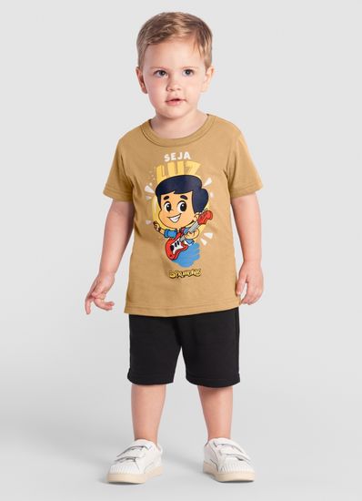 Camiseta infantil menino 3 palavrinhas Brandili - 1