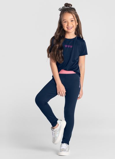 Blusa infantil menina em malha dry poliamida Brandili active - 12