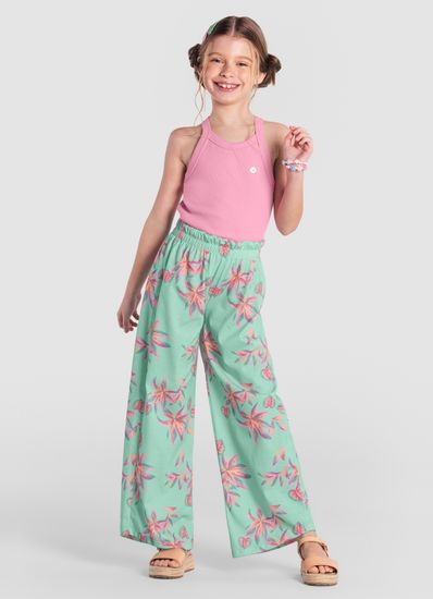 Conjunto infantil menina tropical Brandili - 4