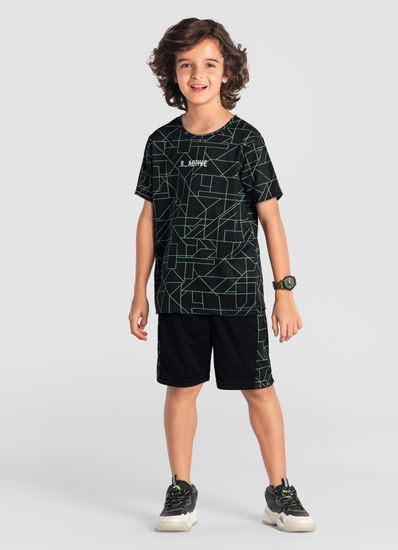 Camiseta infantil menino em malha dry fit Brandili active - 12