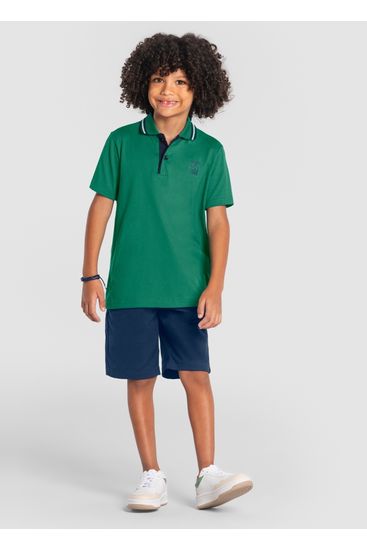 Conjunto polo infantil menino de coqueiro Brandili - 4