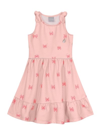 Vestido infantil menina de lacinhos Mundi - 1