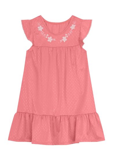 Vestido infantil menina de flores Brandili - 1