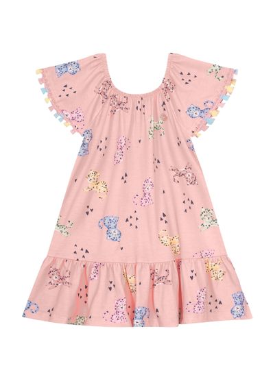 Vestido infantil menina de oncinha Brandili - 1