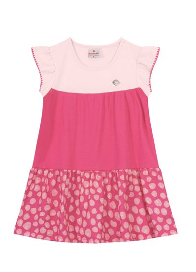 Vestido três marias infantil menina animal print Brandili - 1