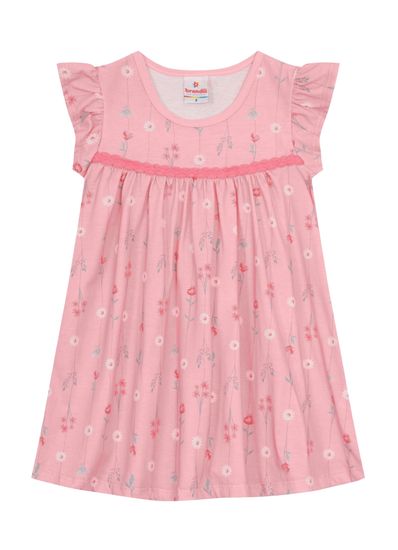 Vestido infantil menina de flores Brandili - 2