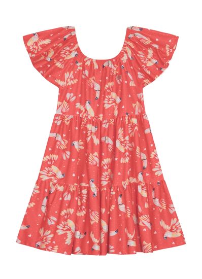 Vestido infantil menina em cotton Brandili - 4