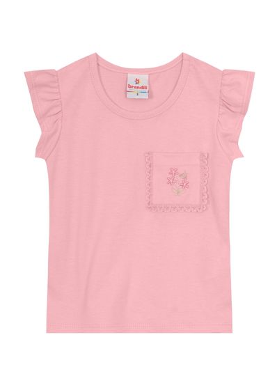 Blusa infantil menina de flores Brandili - 1