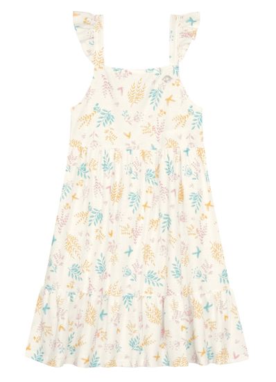 Vestido infantil menina jardim de borboletas Brandili - 10