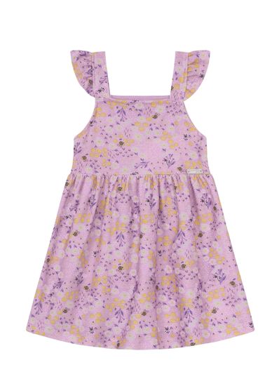Vestido bebê menina de florzinhas Brandili Baby - G